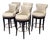 Century Furniture Leather Bar Stools, Set of Five For Sale