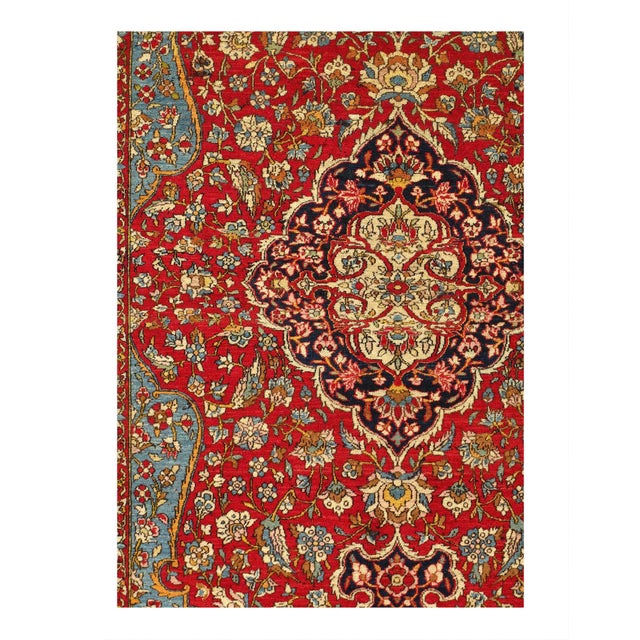 Traditional Pasargad DC Persian Hand Knotted Antique Rug For Sale - Image 3 of 8