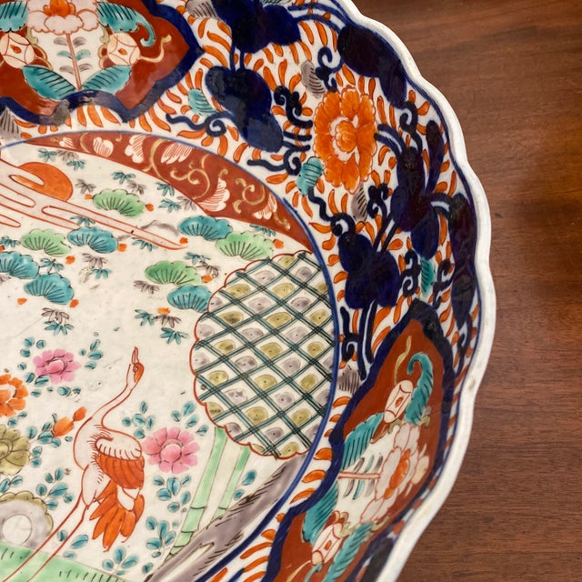 19th Century Japanese Imari Punch Bowl For Sale - Image 4 of 12