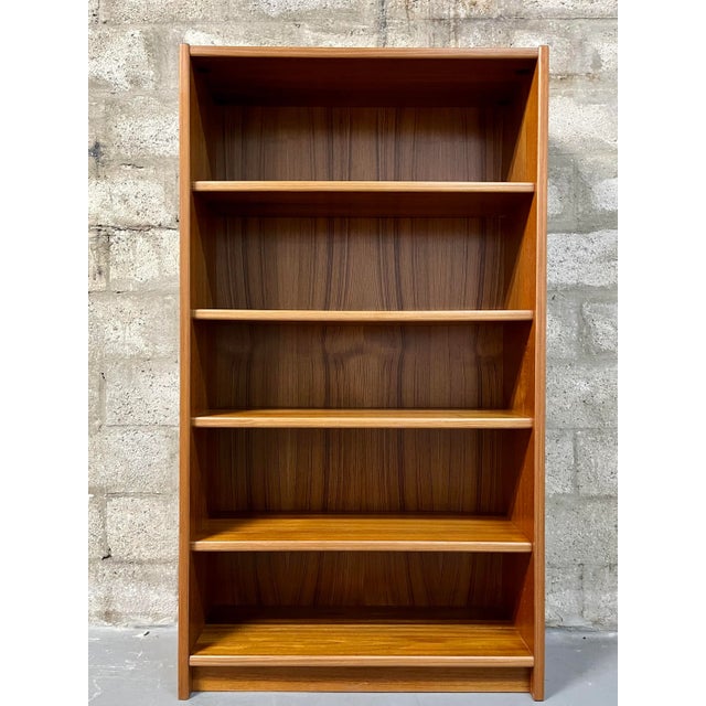 Vintage Mid Century Modern Danish Bookcase With Adjustable Shelves. Circa 1970s For Sale - Image 13 of 13
