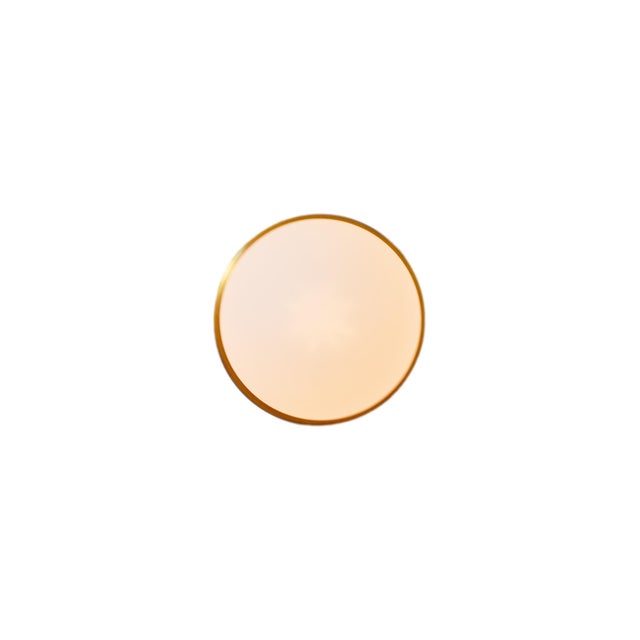 Globe Sconce Brass, Modern, 5 Inch Glass Globes, by Research.Lighting, Modern, Minimal For Sale In New York - Image 6 of 8