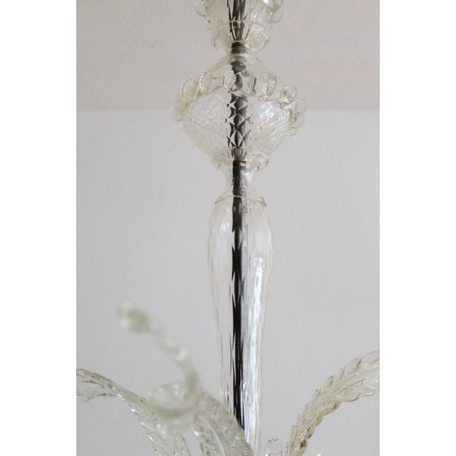 Italian Murano Glass Chandelier, 1950s For Sale - Image 9 of 18