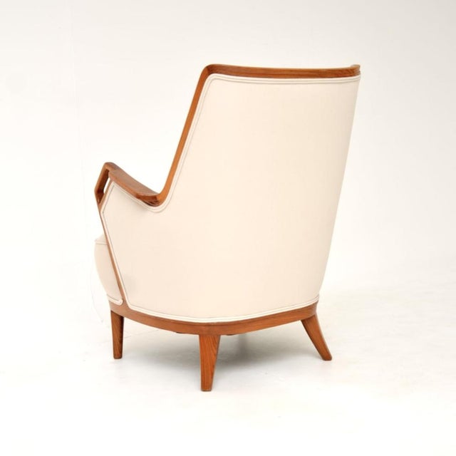 Vintage Swedish Elm Armchair, 1960s For Sale - Image 6 of 12