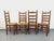Vintage Brutalist Dining Chairs in Wood and Straw by Charles Dudouyt, 1960s, Set of 4 For Sale - Image 15 of 15
