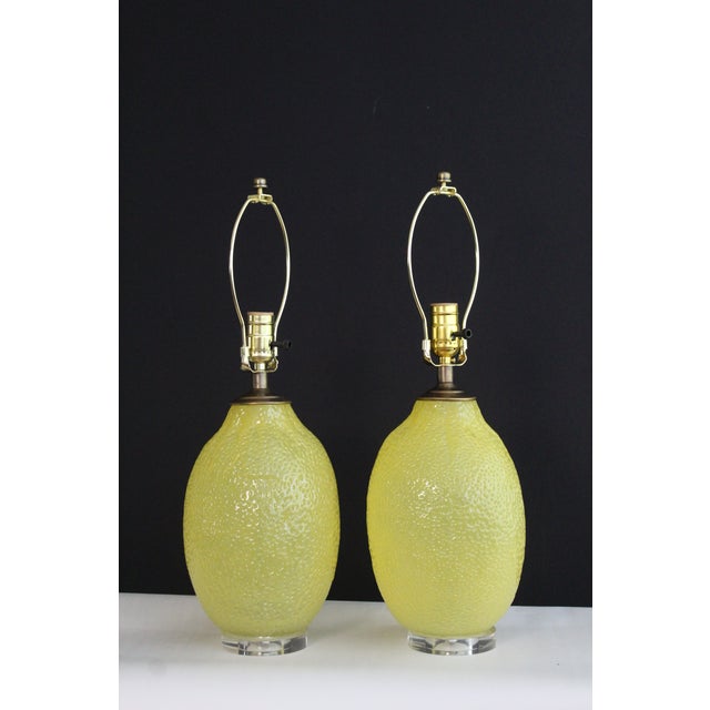 Mid 20th Century Laurel Style Citrus Lamps - a Pair For Sale - Image 11 of 13