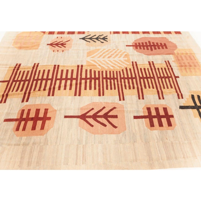 Modern Swedish Style Flat Weave Wool Rug by Doris Leslie Blau For Sale - Image 4 of 7