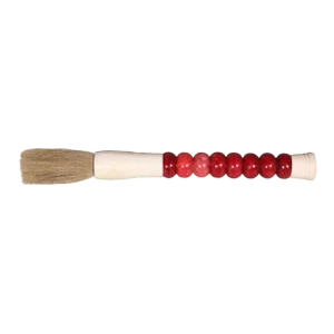 Contemporary Red Jade Abacus Calligraphy Brush