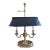 Late 20th Century Frederick Cooper Brass Bouillotte Lamp & Black Tole Shade For Sale