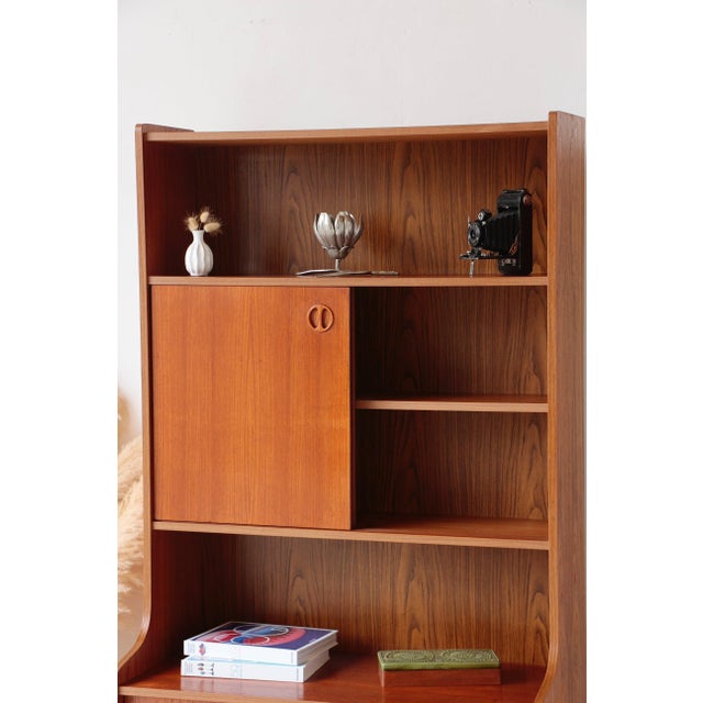 Mid-Century Modern Vintage Scandinavian Teak Bookshelf, 1960s For Sale - Image 3 of 18