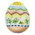 1980s Vintage Fitz & Floyd Hand Painted Easter Egg Dish. For Sale