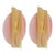 Pair of Pink and Gold Murano Glass Sconces 1990s For Sale
