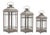 Traditional Brown Metal Lantern (Set of 3) For Sale