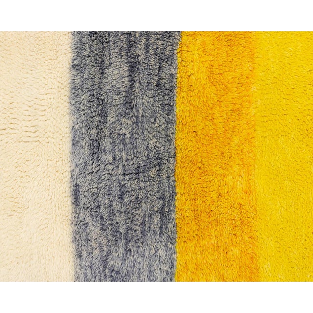 Premium Hand-Knotted Moroccan Wool Rug | 9'10" X 6'9" | One of a Kind For Sale - Image 11 of 11