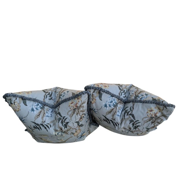 Textile Custom Schumacher Yangtze River Chinoiserie Pillows - A Pair For Sale - Image 7 of 16