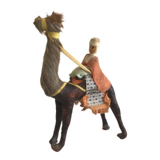 1960s Leather Camel With Rider For Sale