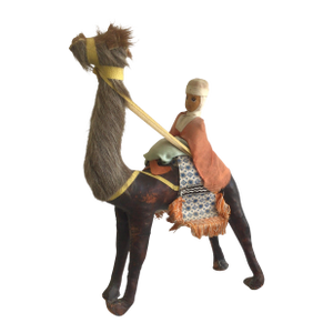 1960s Leather Camel With Rider