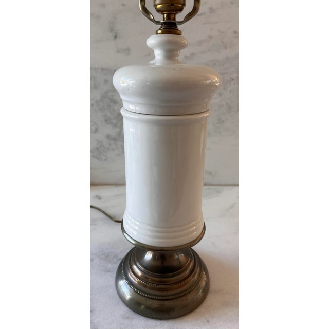 Mid 20th Century Vintage Glass Pharmacy Table Lamp by Paul Hanson For Sale - Image 5 of 9