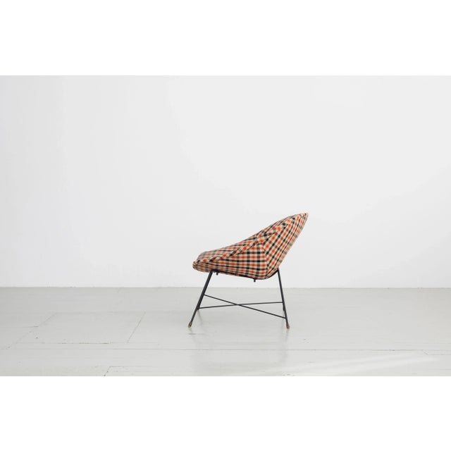 Beige Armchair by Augusto Bozzi for Saporiti, 1950s For Sale - Image 8 of 18
