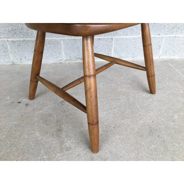 Early 21st Century Ethan Allen Maple Hoop Back Arm Chair For Sale - Image 5 of 7