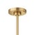 Brass Bond Pendant 3 Light For Sale - Image 8 of 9