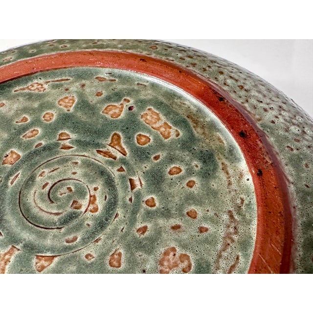 Modernist Japanese Raku Studio Ceramic Art Vase, 1970s For Sale - Image 12 of 13