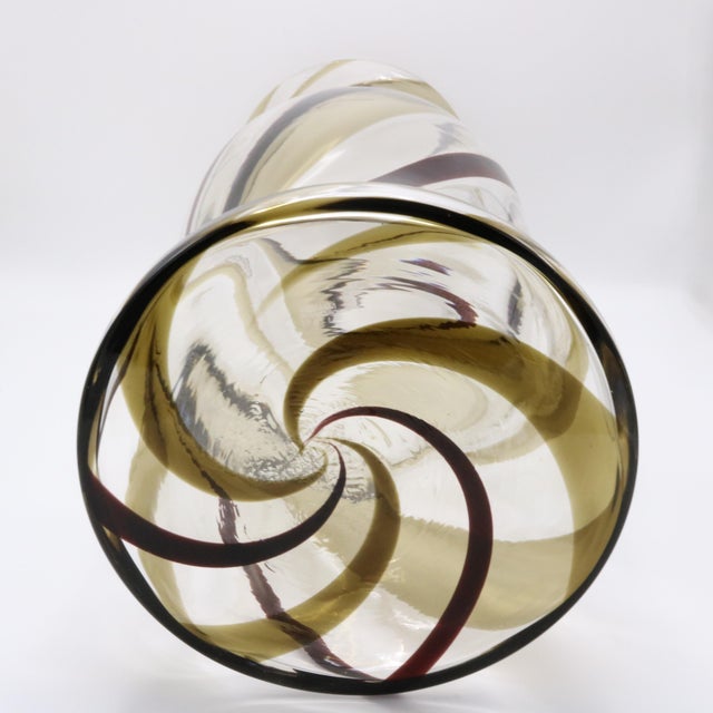 Fulvio Bianconi Italian Venini Art Glass Vase Italy 1950 For Sale In New York - Image 6 of 6
