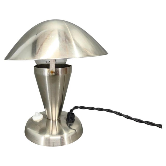Bauhaus Chrome Table Lamp with Adjustable Shade, 1930s For Sale - Image 10 of 10