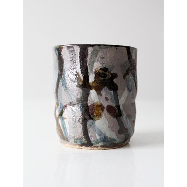 Vintage Studio Pottery Vase For Sale - Image 9 of 9