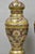 Vintage Brass & Cloisonné Enamel Pink & Blue Jardiniere Urn Table Lamps - Pair For Sale - Image 9 of 14