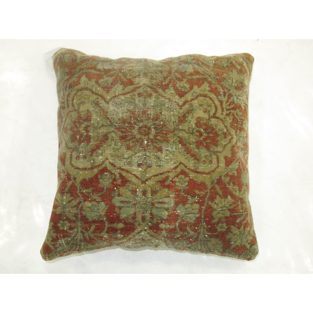 Zabihi Collection Exquisite Mohtasham Kashan Rug Pillow For Sale - Image 4 of 5
