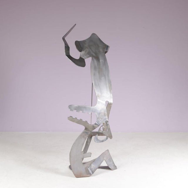 Guido Hafner, Mensch Mit Mensch (Human with Human), 1990s, Metal For Sale - Image 11 of 16