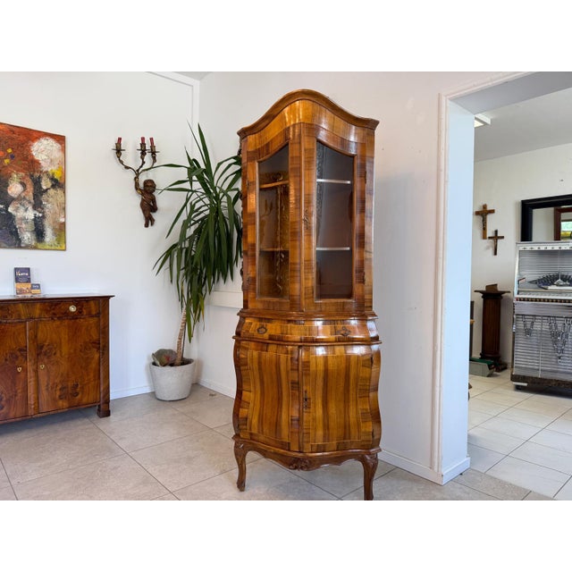 Baroque Corner Display Cabinet, 1980s For Sale - Image 10 of 14
