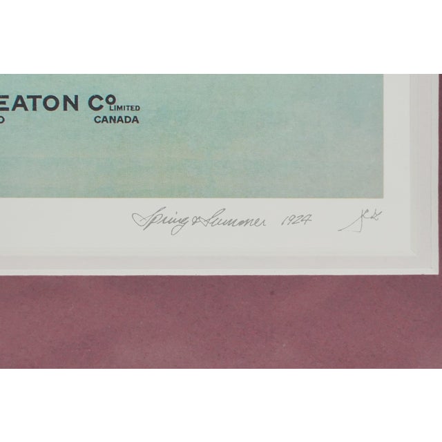 1990s Eaton's Spring and Summer 1924 Framed Print For Sale - Image 6 of 10