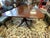 20th century Maitland-Smith regency style Mahogay double pedestal base table. Table has two leaves for extension 20” each,...