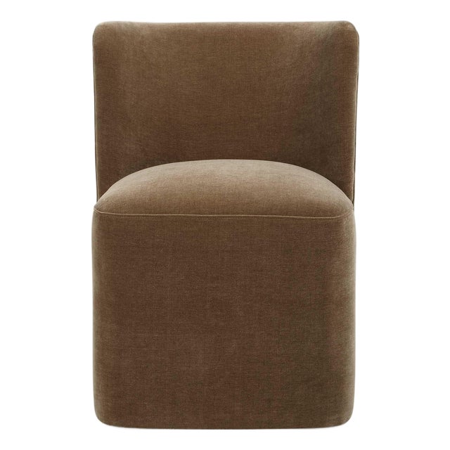 Outlook Modern Velvet Dining Chair For Sale