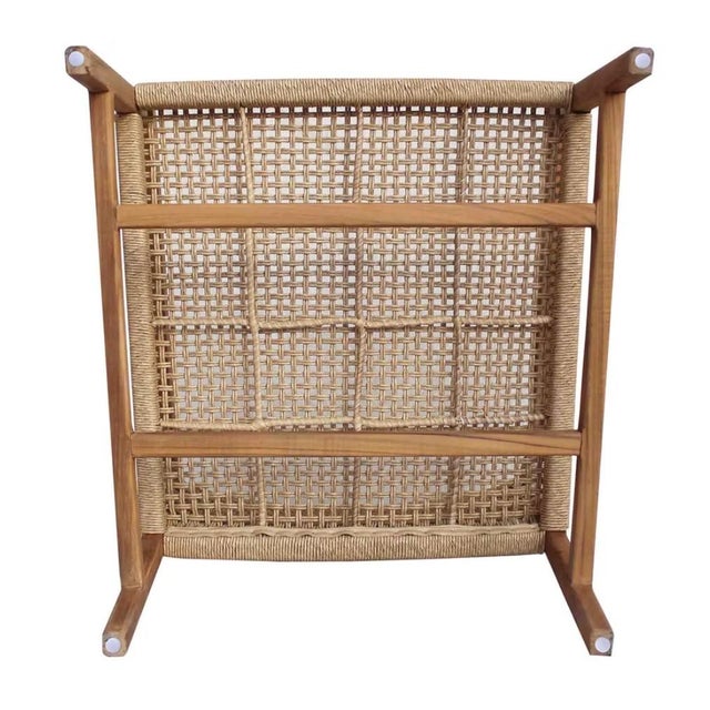 Beige Artesia Porto Wood Framed Patio Occasional Chair For Sale - Image 8 of 9