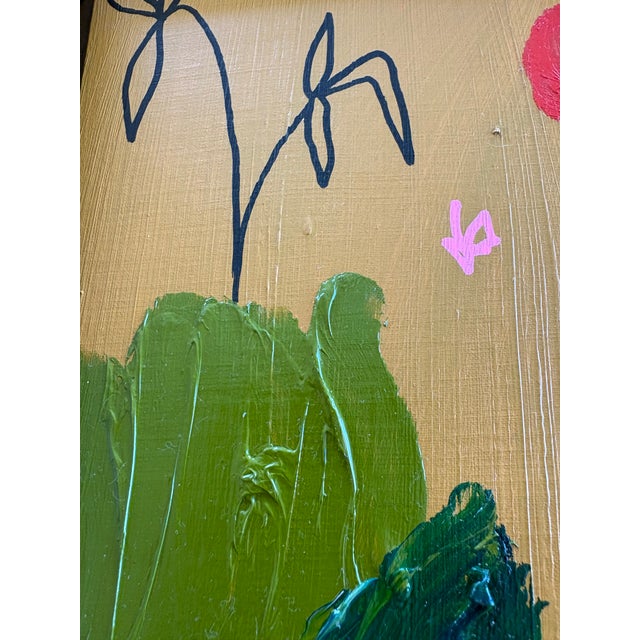 Contemporary Contemporary Ak Hardeman Original Abstract Painting in Mustard, Framed For Sale - Image 3 of 8