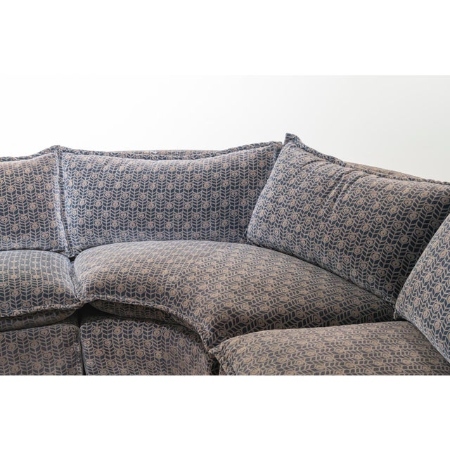 Beige Italian Curved Cado Model Modular Sofa by Gunnar Gravesen and David Lewis for ICF, 1970s, Set of 4 For Sale - Image 8 of 12