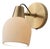 Petaluma Bone Porcelain Wall Sconce - Weathered Brass, Plug-In, Dimmer Switch For Sale