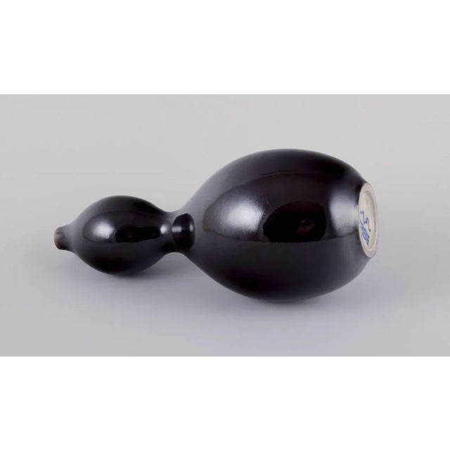 Nils Thorsson Stoneware Vase with Double Gourd-Shaped by Nils Thorsson for Royal Copenhagen, 1930s For Sale - Image 4 of 6