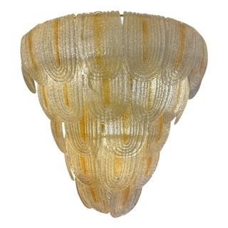 Art Deco Frozen Combined Murano Glass Lamp For Sale
