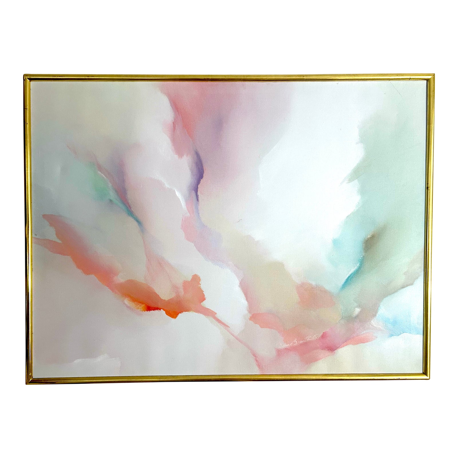 Late 20th Century Abstract Oil on Linen Painting by David Grant Roth ...