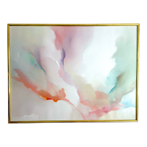 Late 20th Century Abstract Oil on Linen Painting by David Grant Roth