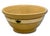 Large Size Antique Green Seaweed Decorated & Banded Yellow Ware Kitchen Mixing Bowl Circa Late 19th Century For Sale - Image 4 of 18