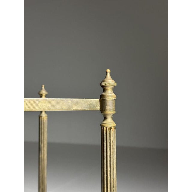 Glass Tiered Metal Side Table For Sale - Image 7 of 17