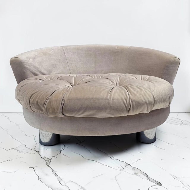 1970s Large Milo Baughman Club Lounge Chair For Sale - Image 5 of 7