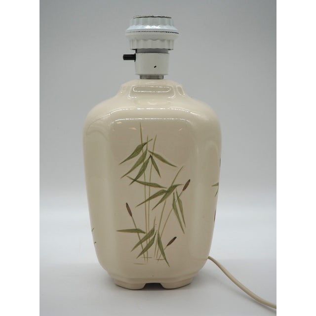 Beige Vintage Table Lamp from Mideramica Pottery, Portugal, 1980s For Sale - Image 8 of 13