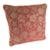 Late 20th Century Red and Gold Floral Jacquard Pillow With Twisted Rope Cord For Sale
