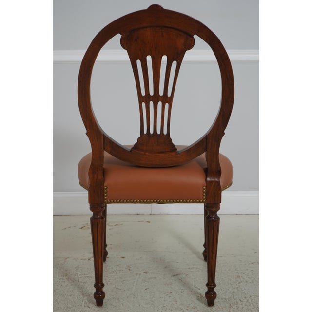 1980s Set of 8 French Louis XVI Style Dining Room Chairs For Sale - Image 5 of 18