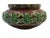 Rare vintage Bordallo Pinheiro frog bowl. Brown and green glazed pottery. Frog design with artichoke florals. Great for...